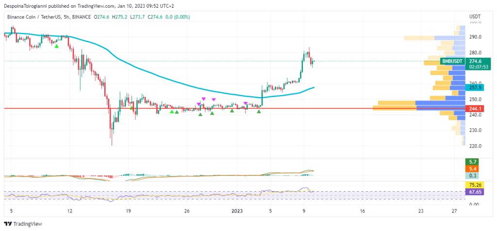 BNB price analysis for 10 January 2023