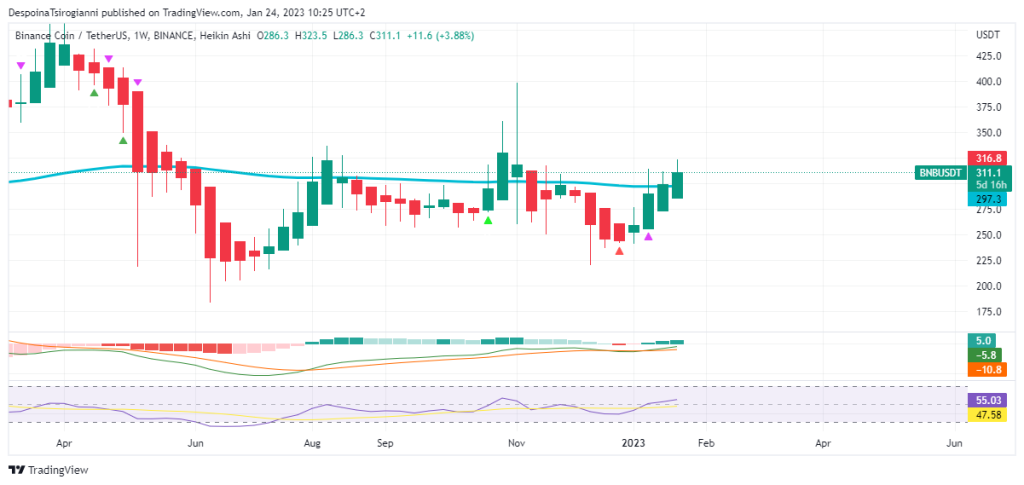 BNB price analysis for 24 January 2023