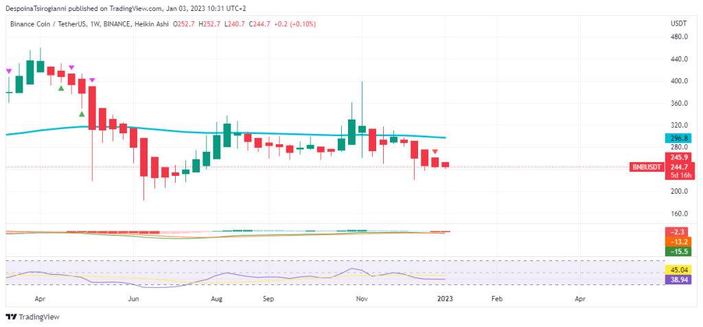 BNB price analysis for 3 January 2023