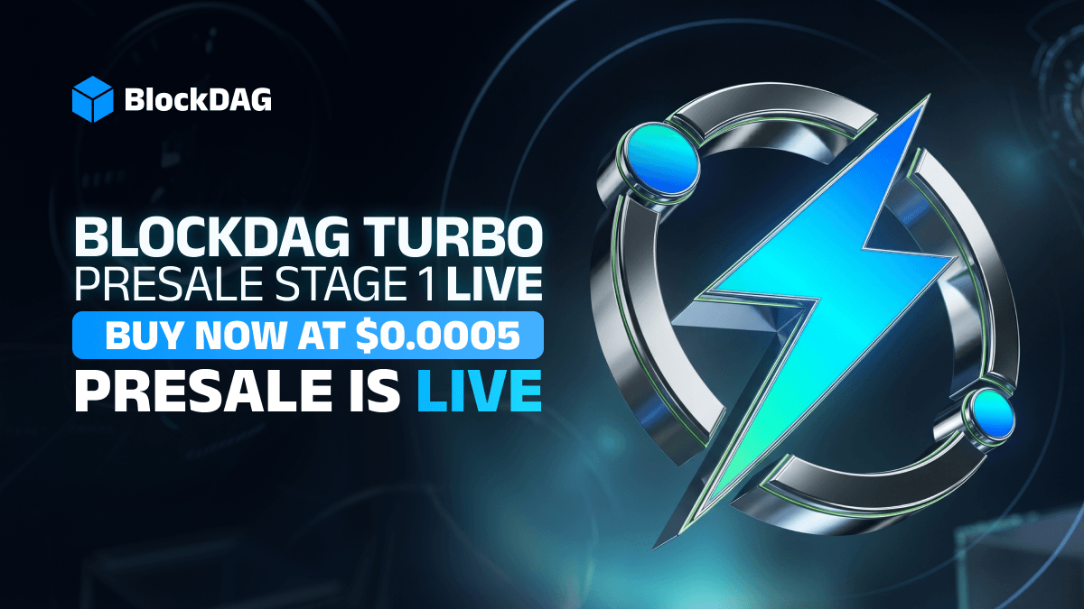 BlockDAG Turbo Presale logo with blue lightning