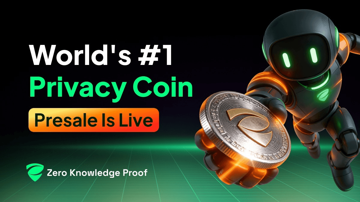 Robot holding a privacy coin, symbolizing