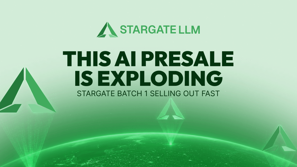 Green background with text
