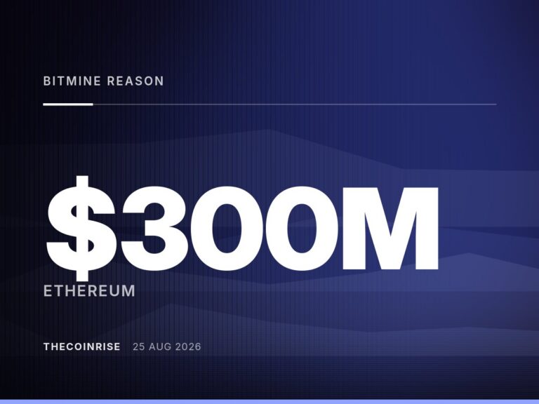 BitMine Sees No Reason to Sell ETH After $300M Gain, Tom Lee Says