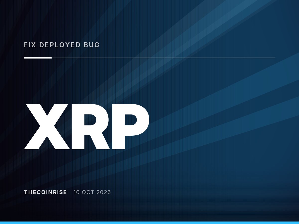 Fix Deployed for Bug That Risked Minting XRP Beyond Its Fixed Supply Limit